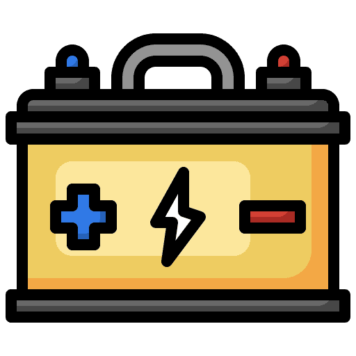 Battery solar energy battery electronics icon