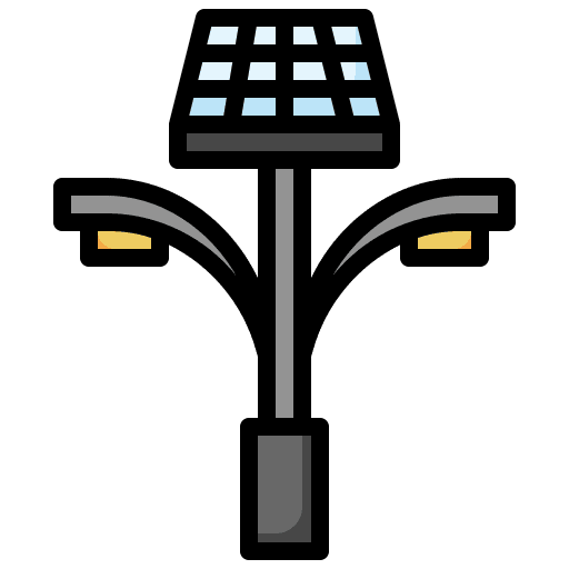 Street light domotics smart city city icon Street light domotics smart city city icon