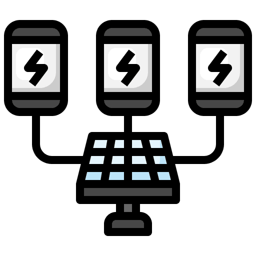 Mobile solar mobile ecology and environment icon Mobile solar mobile ecology and environment icon
