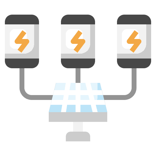 Mobile ecology and environment solar renewable energy icon Mobile ecology and environment solar renewable energy icon