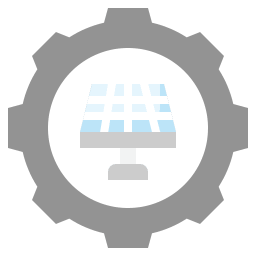 Setting gear solar settings icon