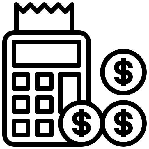 Calculator income expenses calculator icon