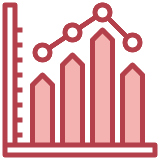 Graph graph monthly reporting stats icon