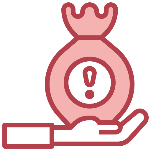 Money bag business and finance finance hand icon