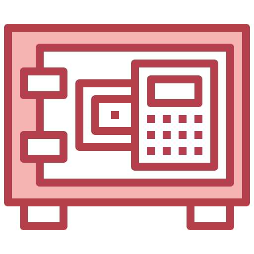 Safety box safety sign deposit box icon