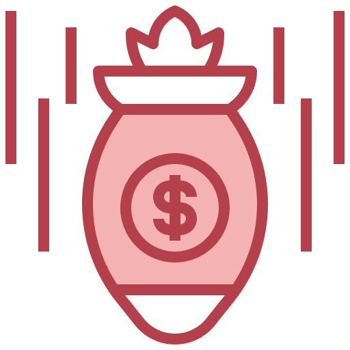 Bomb money dollar debt icon Bomb money dollar debt icon