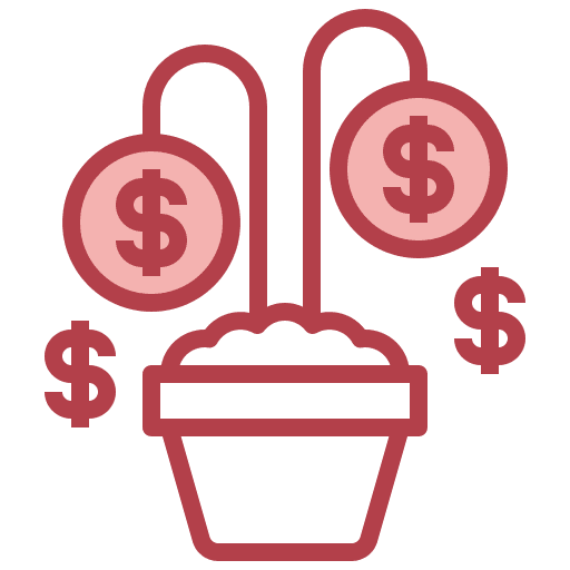 Plant finance sprout debt icon Plant finance sprout debt icon