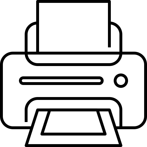 Printer ink electronics printer icon