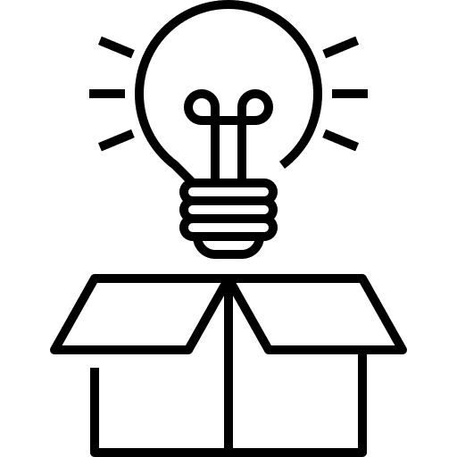 Idea innovation invention creativity icon Idea innovation invention creativity icon