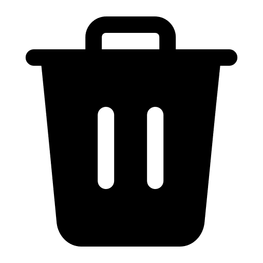 Delete delete trash interface icon