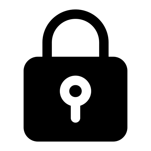 Padlock security password lock icon