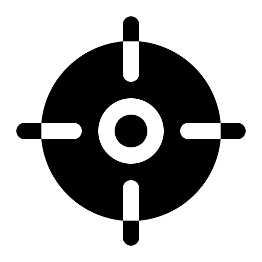 Target aim crosshair target icon