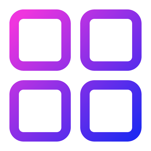Menu options grid widget icon