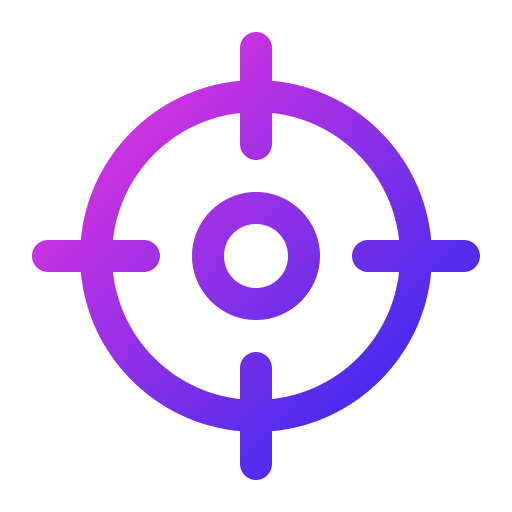 Target business and finance crosshair target icon