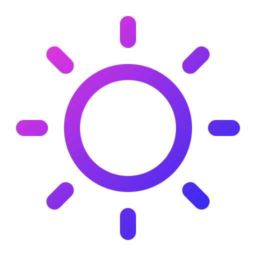 Brightness weather bright sun icon