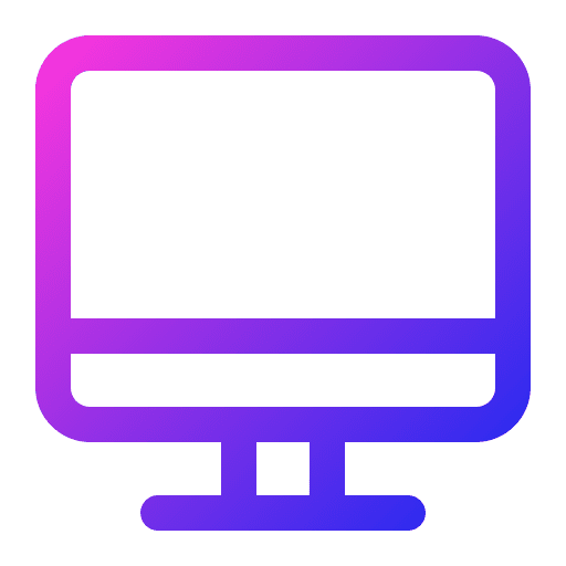 Monitor technology screen ui icon