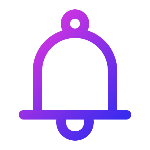 Notification alert interface bell icon Notification alert interface bell icon