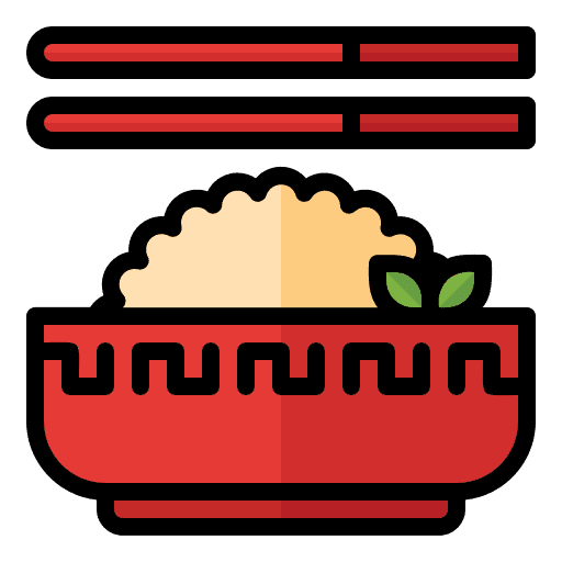 Rice bowl rice bowl white rice asian icon