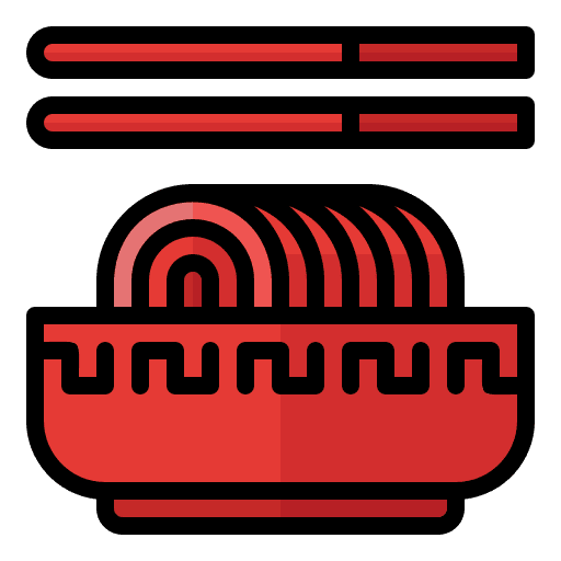 Char siu food and restaurant pork chinese food icon Char siu food and restaurant pork chinese food icon