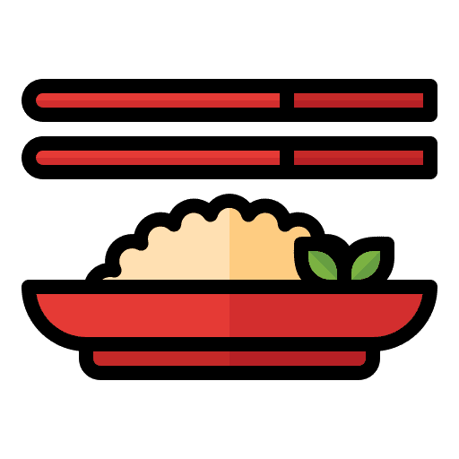 Fried rice lunch rice morning icon