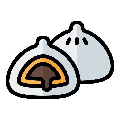 Meat bun baozi food and restaurant traditional icon