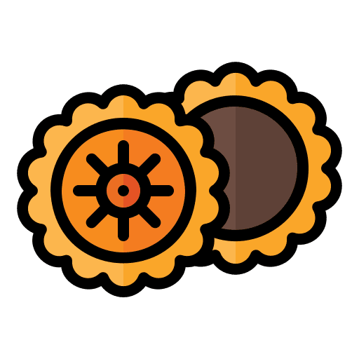 Moon cake gastronomy traditional dish cake icon