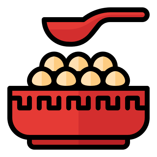 Tangyuan food and restaurant rice sweet icon