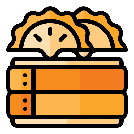 Gyoza dumpling pasty japanese icon Gyoza dumpling pasty japanese icon