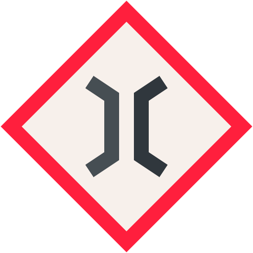 Narrow bridge lanes transportation narrow road icon