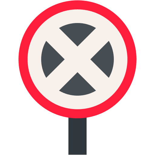 No stopping parking no stopping directions icon