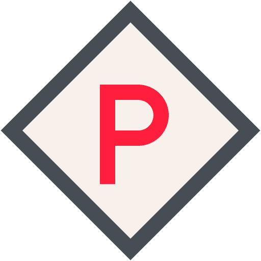 Parking parking sign car parking letter p icon