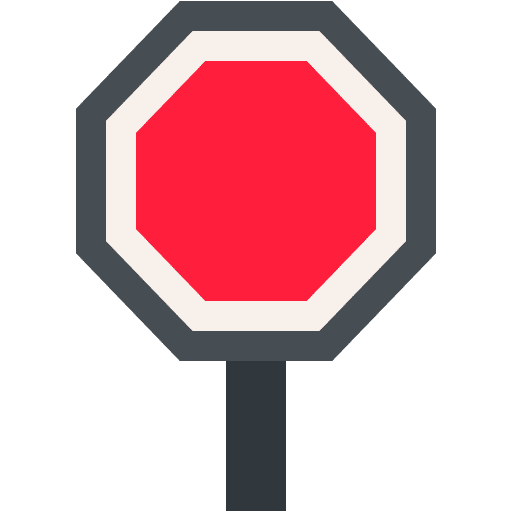 Stop sign miscellaneous signaling circulation icon