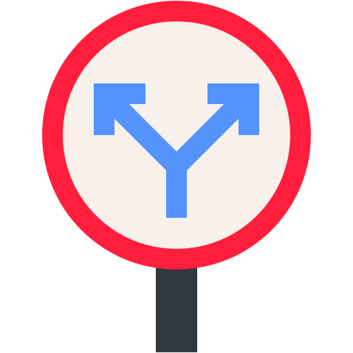 Street sign left right left arrow signpost icon