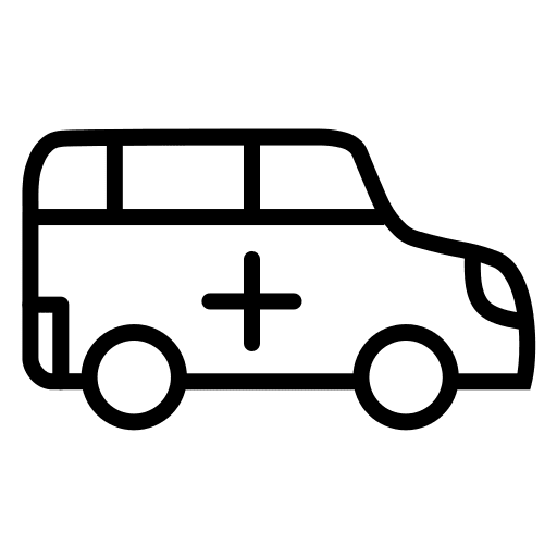 Ambulance healthcare and medical emergency ambulance icon