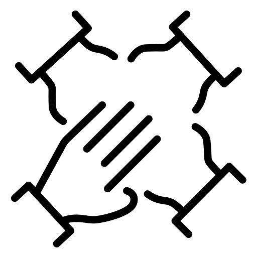 Together support team building networking icon Together support team building networking icon