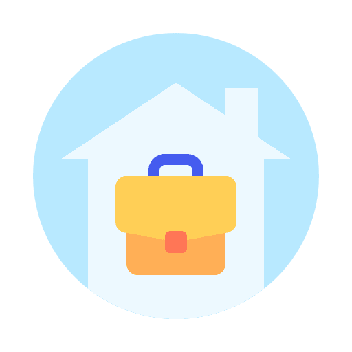 Briefcase business briefcase work from home icon