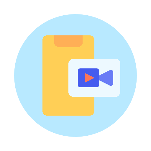 Conference mobile online work icon Conference mobile online work icon