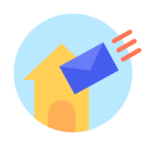 Email online home office house icon
