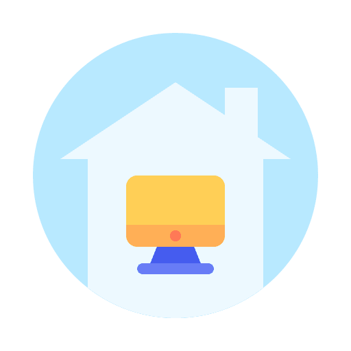 Pc home computer business icon