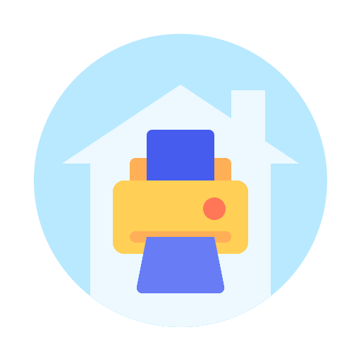 Printer business home office work icon