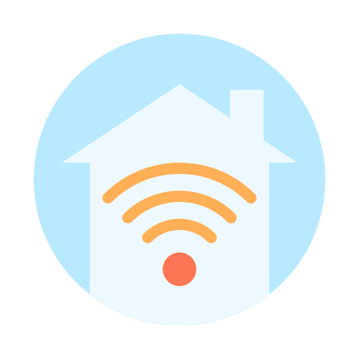 Smart home electronics connection smart home icon Smart home electronics connection smart home icon