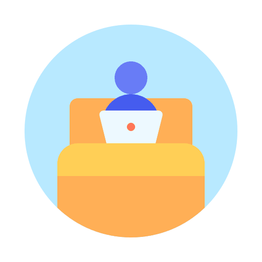 Work from home online people home office icon Work from home online people home office icon