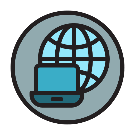 Internet home office networking internet icon