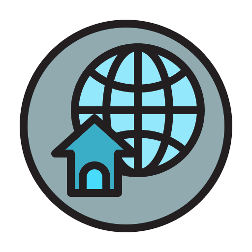 Internet networking business work icon