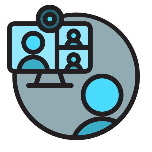 Conference business home office conference icon Conference business home office conference icon