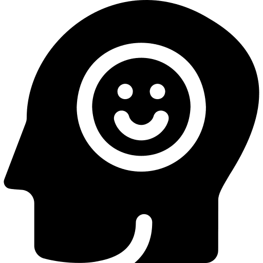 Happiness wellness psychology intelligence icon Happiness wellness psychology intelligence icon