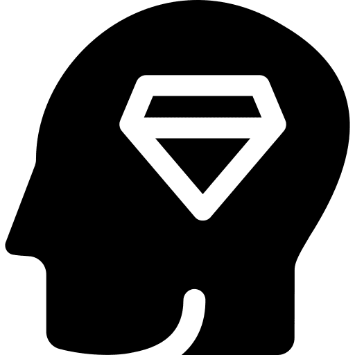 Luxury emotion think mind icon Luxury emotion think mind icon