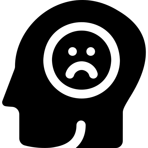 Sadness intelligence psychology emotion icon