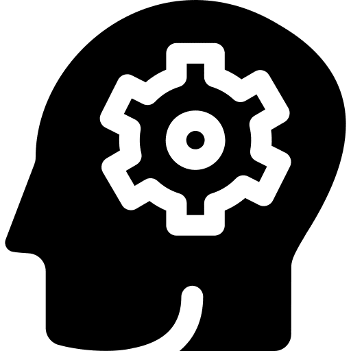 Settings mind emotion intelligence icon