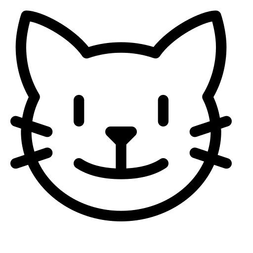 Cat feline animal pet icon